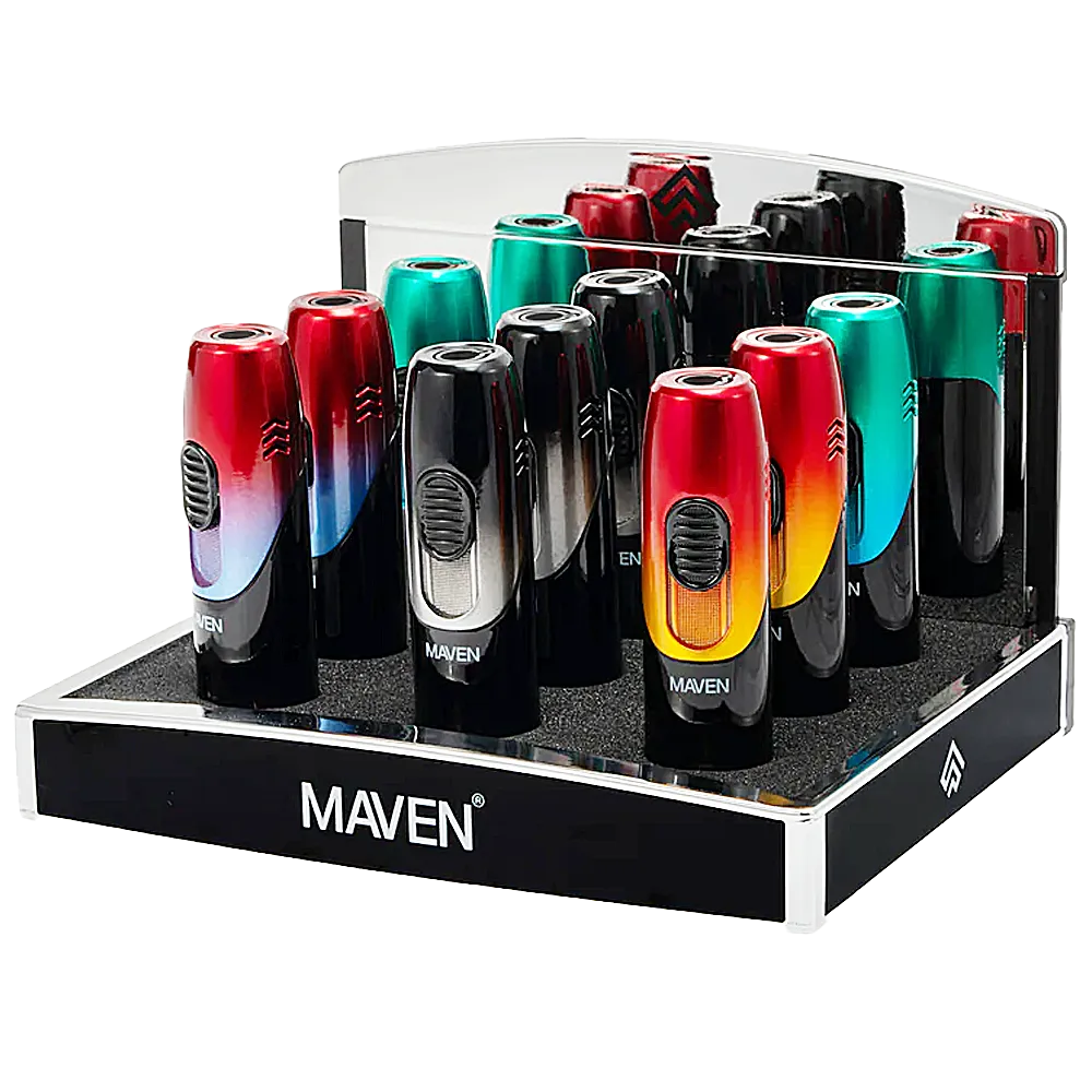 Maven MONACO Premium Torch Lighters (99-D615) | 9 Count Display - image 1 of 2
