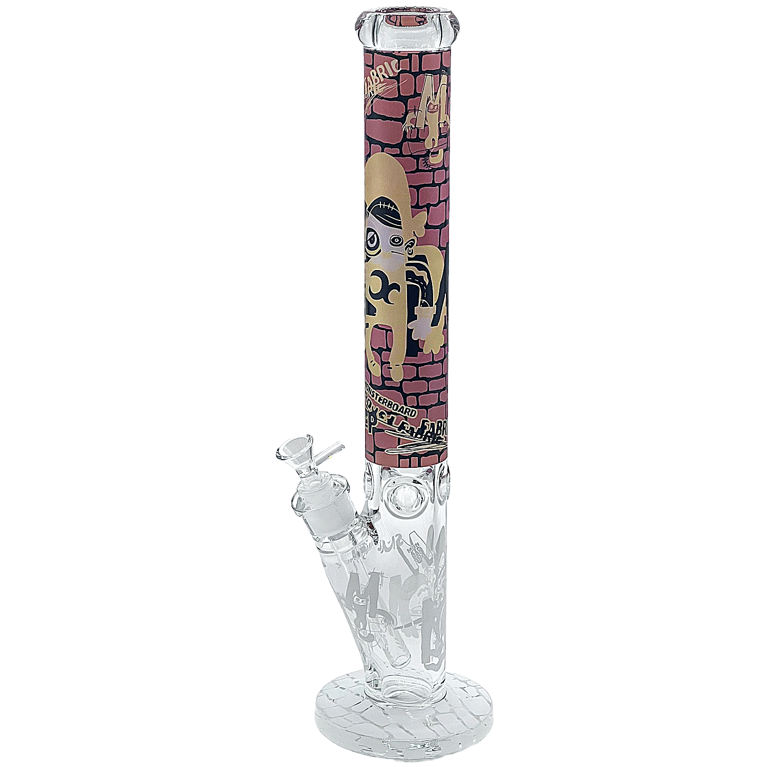 Monster On Bricks Design Straight Waterpipe (PCL8606) | 18 inches | Assorted Colors product image