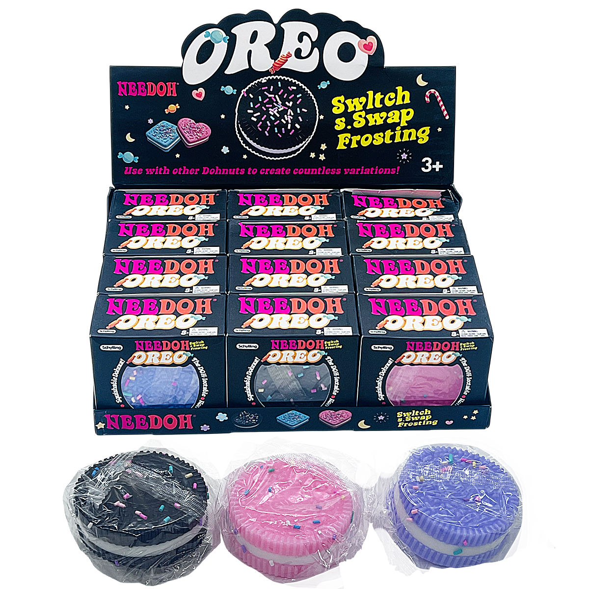 Nee Doh Oreo Cookies Super Soft Squishy Toy | 12 Count Display product image