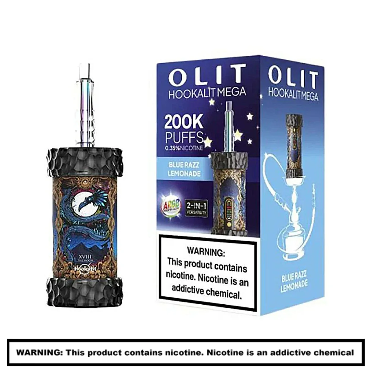 OLIT Hookalit MEGA Disposables | 5% Nicotine | 200000 Puffs product image