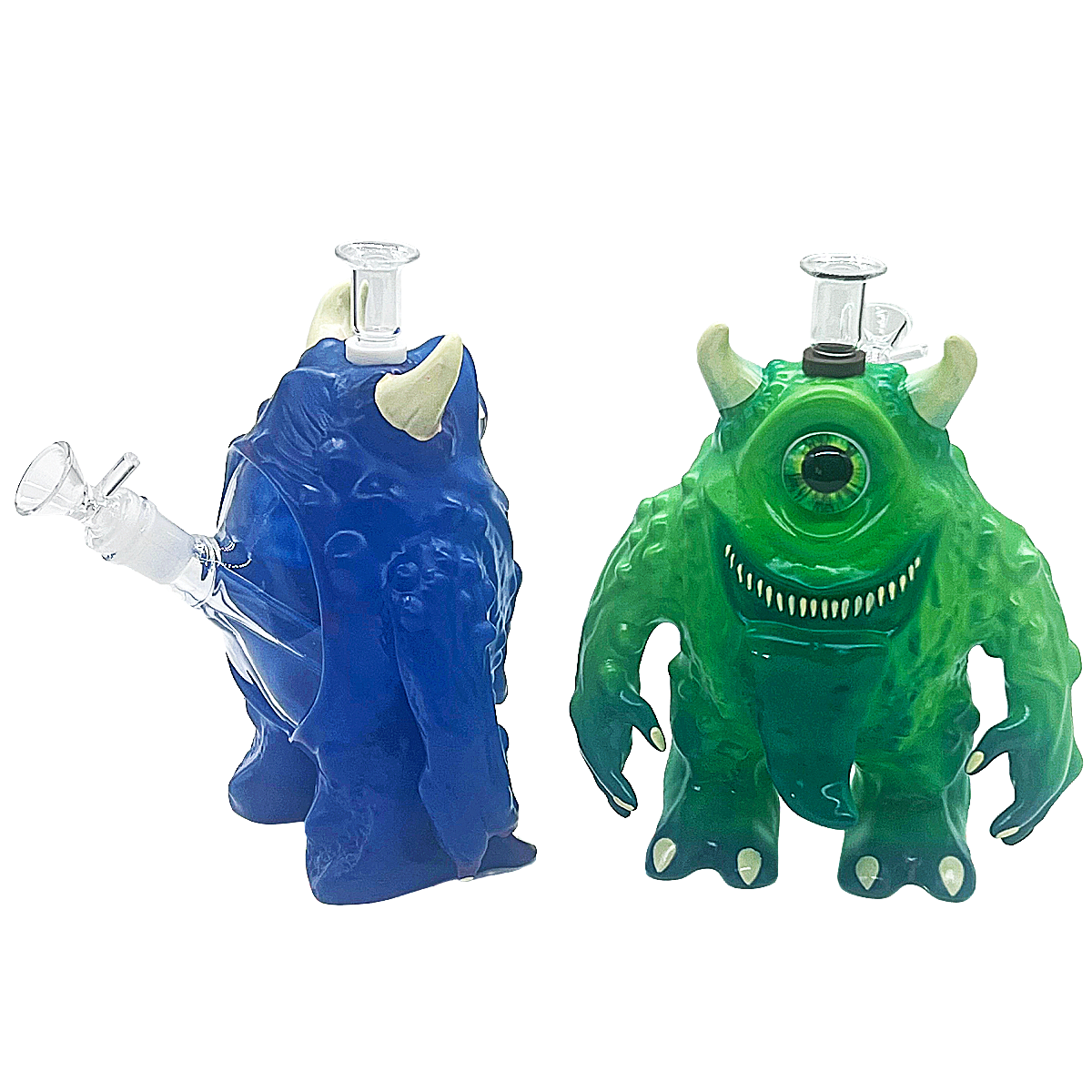 One Eyed Monster Silicone Waterpipe (WPST209) | 9 inches | Assorted Colors product image