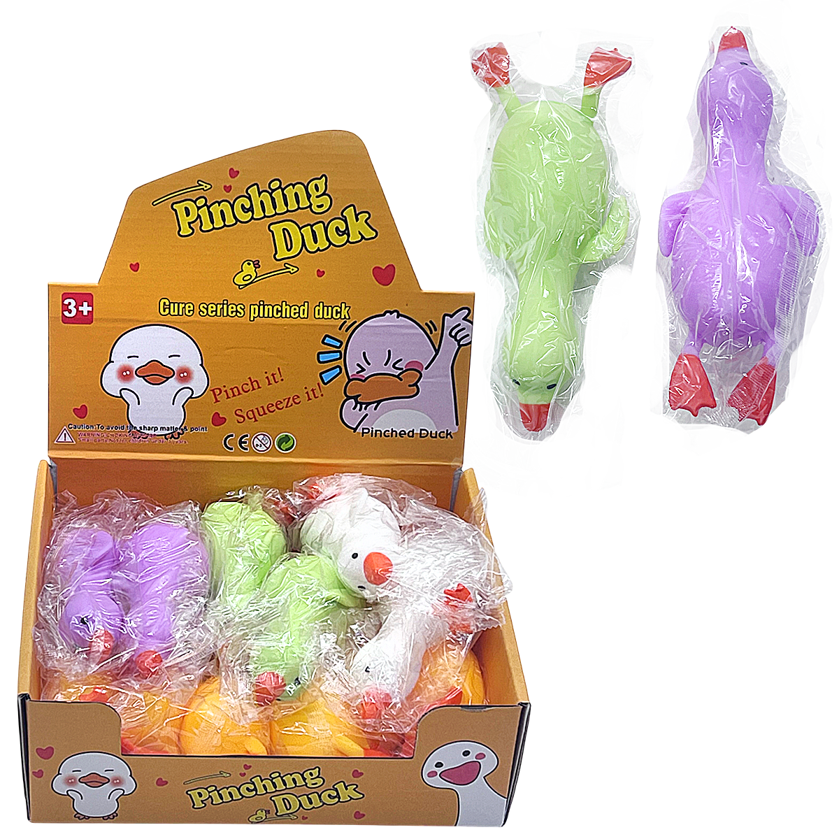 Pinching Duck Super Soft Squishy Toy | 12 Count Display product image