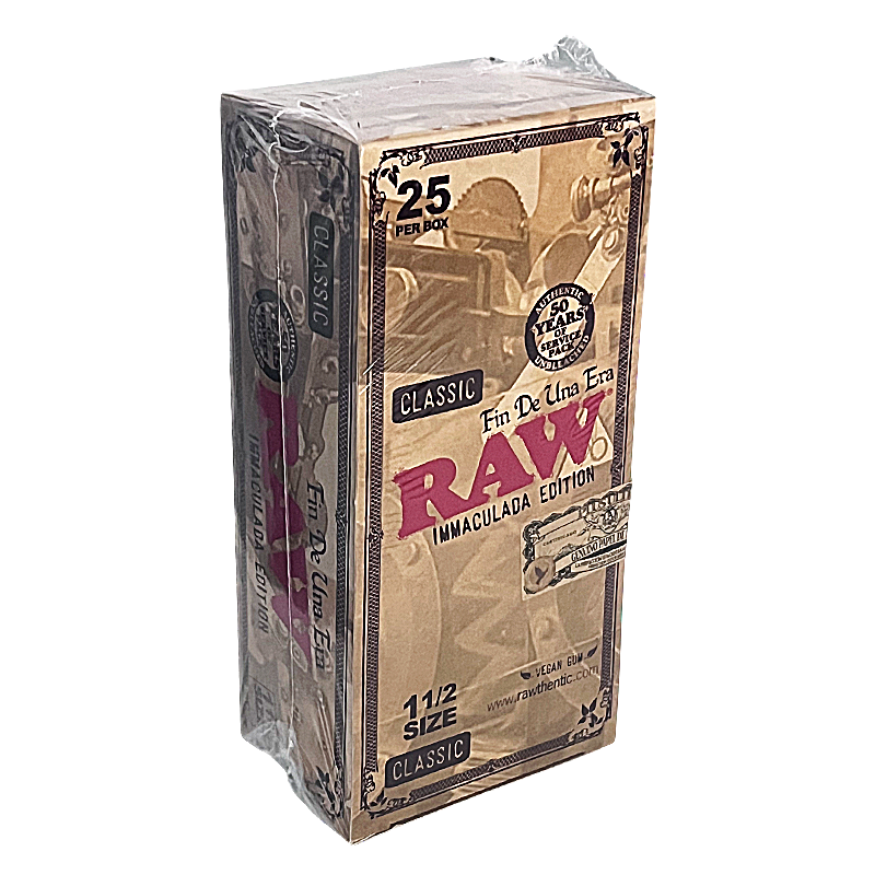 RAW Immaculada Edition Classic Rolling Papers | 11/2 Size | 25 Count Display product image