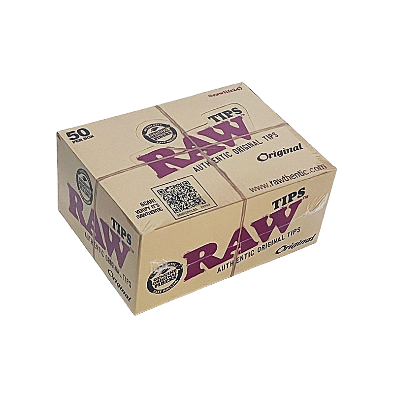 RAW Natural Unrefined Tips Original | 50 Count Display - image 1 of 2