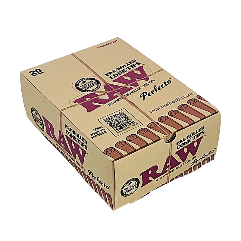 RAW Perfecto Pre-rolled Cone Tips | 21 Pack | 20 Count Display - image 1 of 2