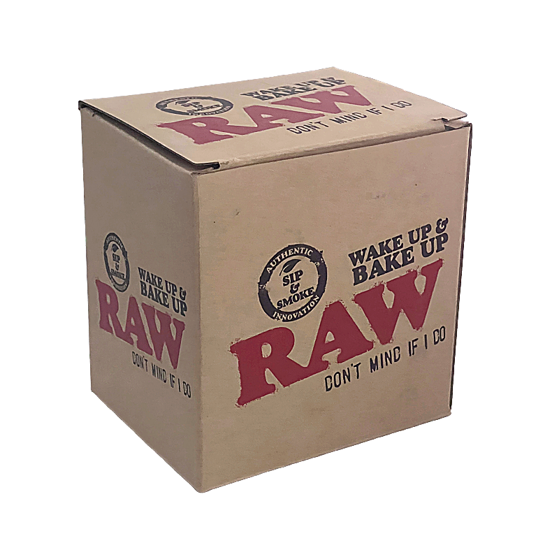 RAW Wake & Bake Ceramic Mug with Joint Holder | Black - image 1 of 2