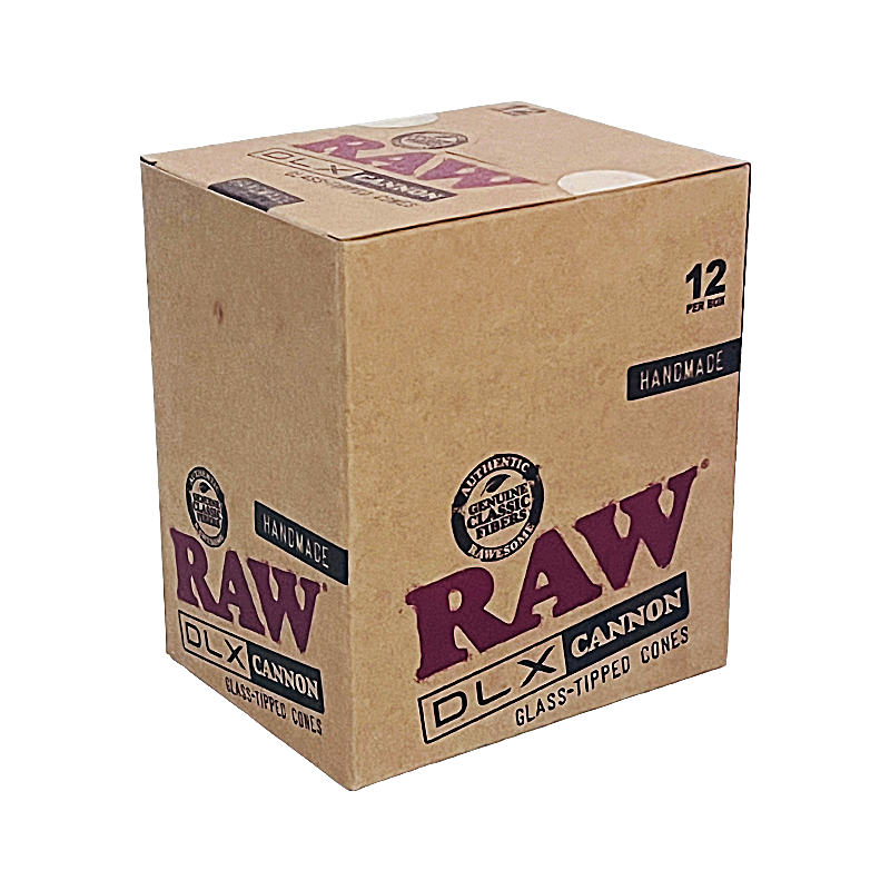 Raw DLX Cannon Glass Tips Cones | King Size | 12 Count Display - image 1 of 2