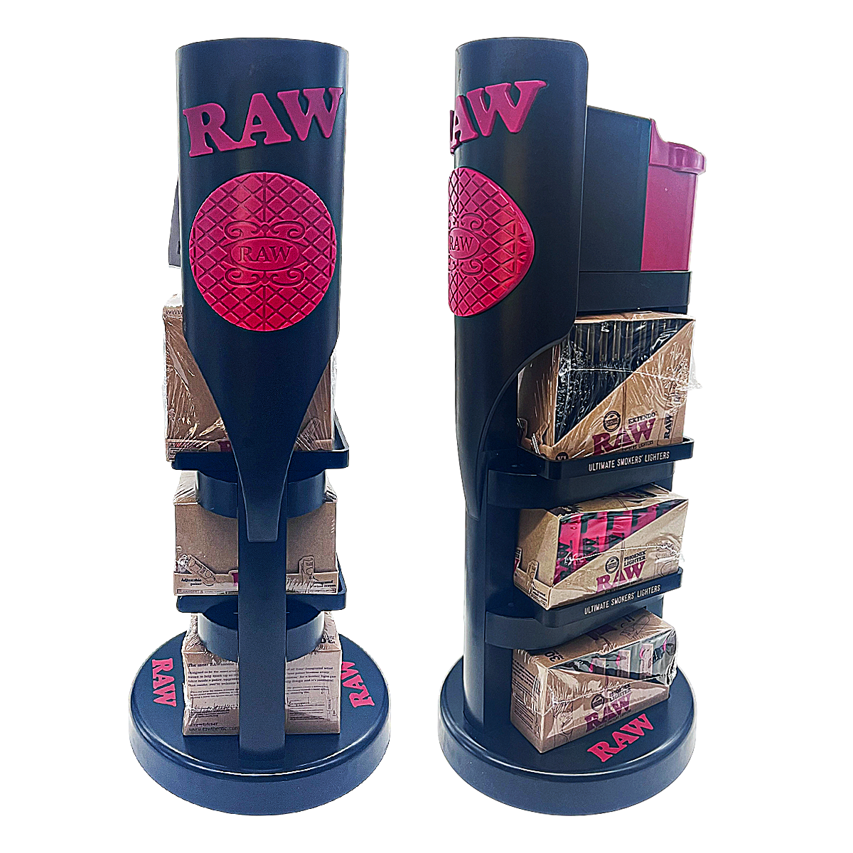 Raw Three Tier Lighter Display | Red And Black product image