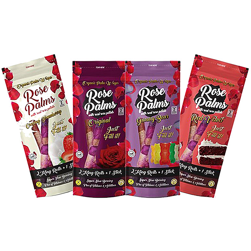 Rose Palms King Size Rolls | 2 gram | 2 Pack | 20 Count Display product image
