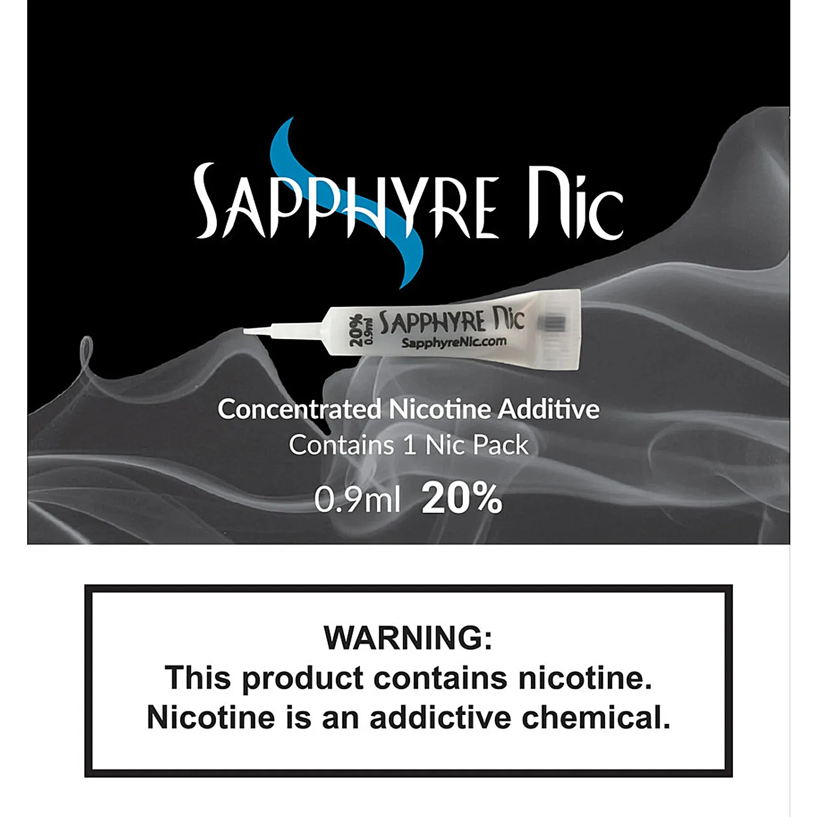 Sapphyre Nic Concentrated Nicotine Additive 20% | 0.9ml | 50 Count product image