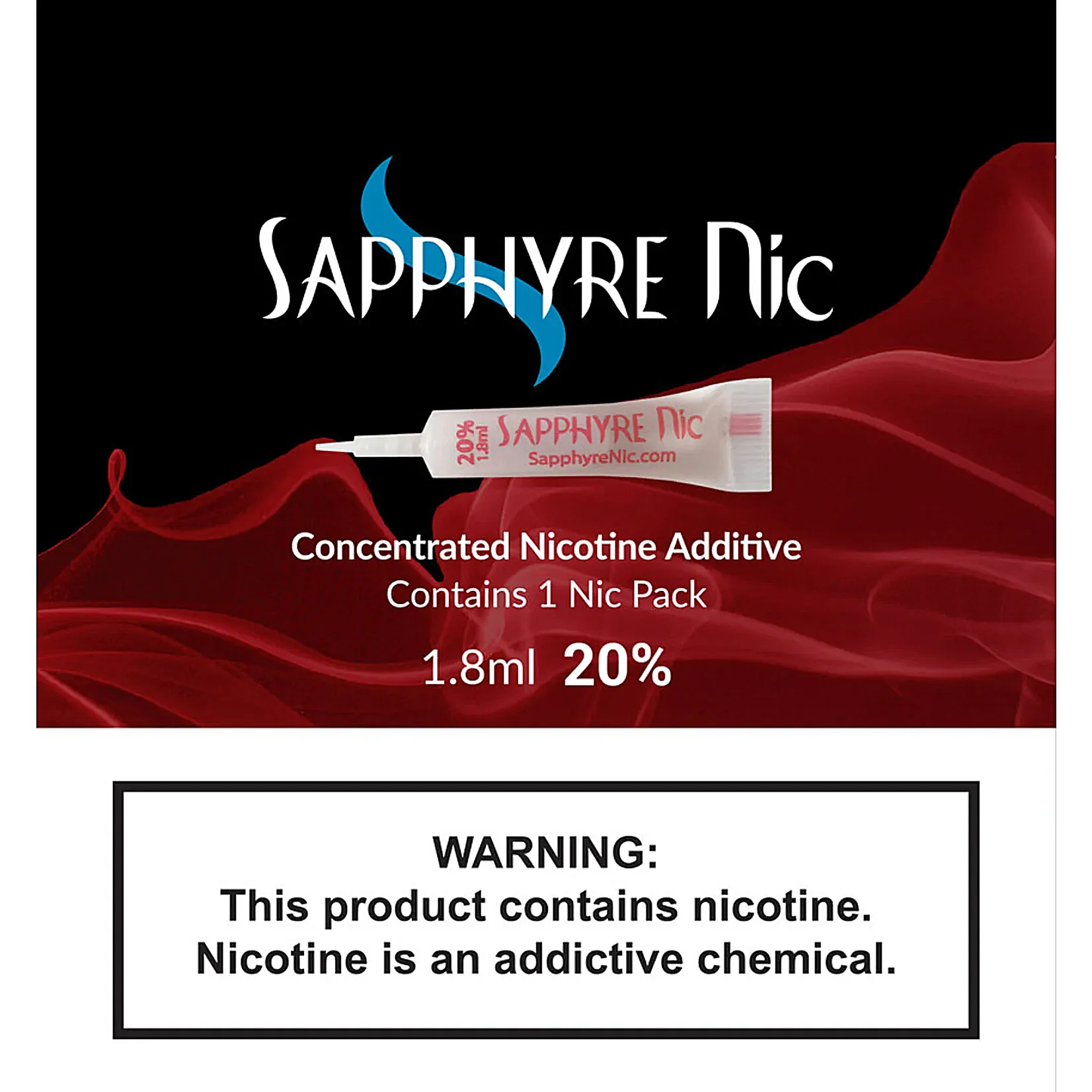 Sapphyre Nic Concentrated Nicotine Additive 20% | 1.8ml | 50 Count product image