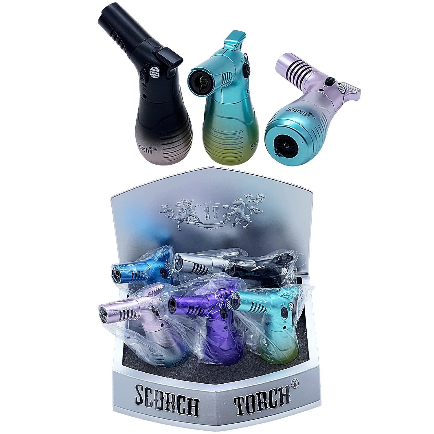Scorch Lock Feature Single Flame Torch Lighter (61871-1) | 4.25 inches | 6 Count Display - image 1 of 2