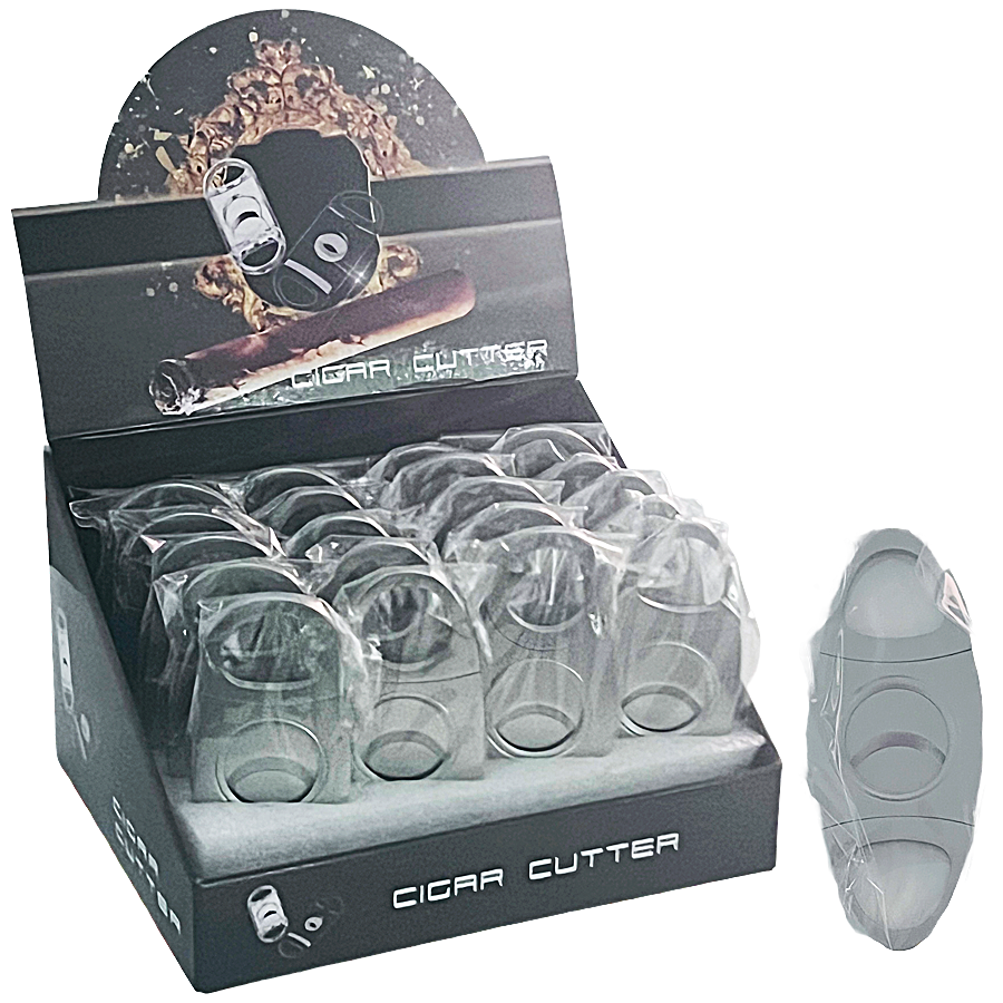 Stainless Steel Cigar Cutter (CG-114) | 24 Count Display  product image