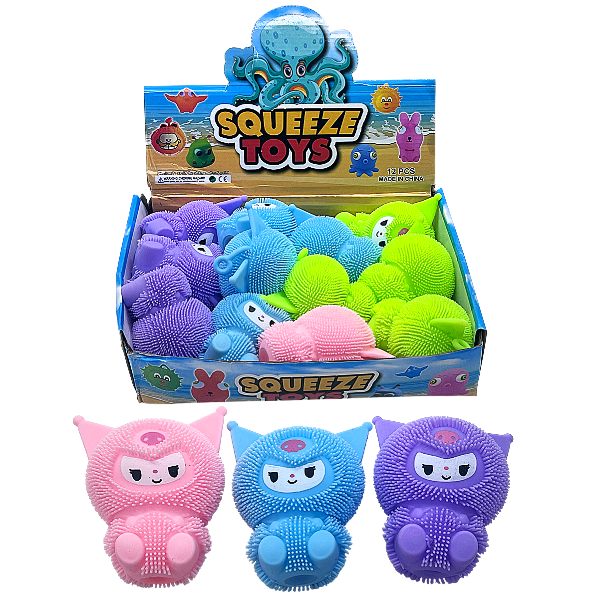 Super Soft Labubu LED Squishy Toy | 12 Count Display product image