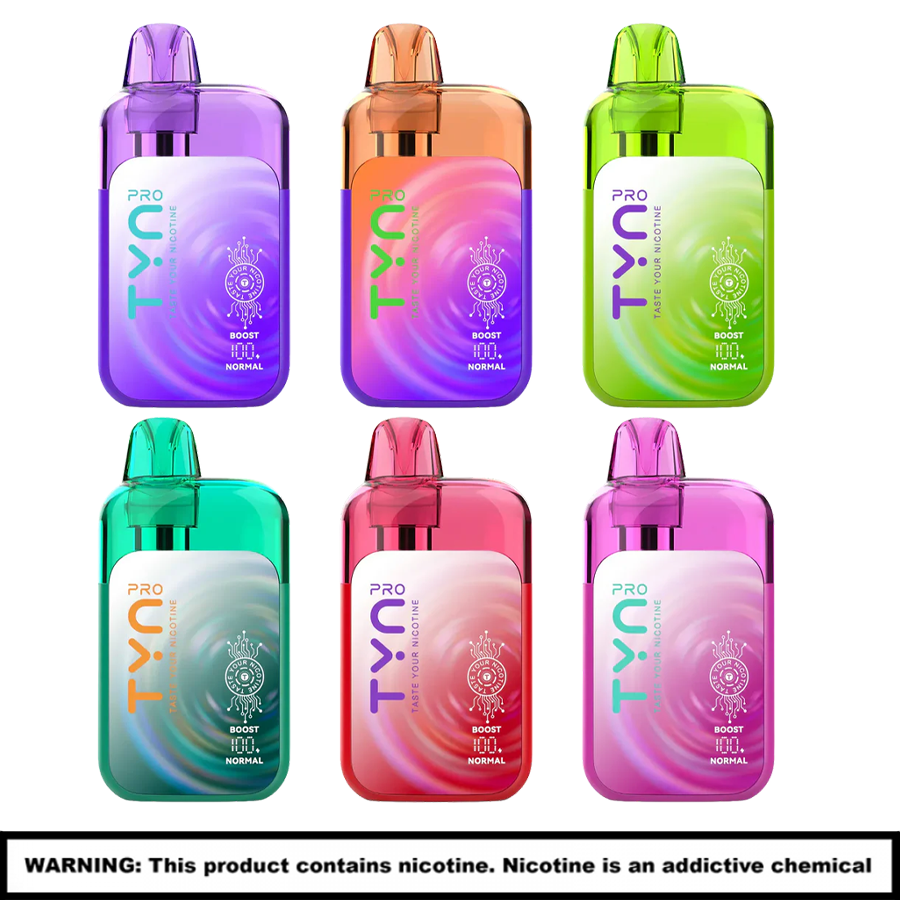 TYN Pro Disposables | 5% Nicotine | 50000 Puffs | 5 Count Display product image