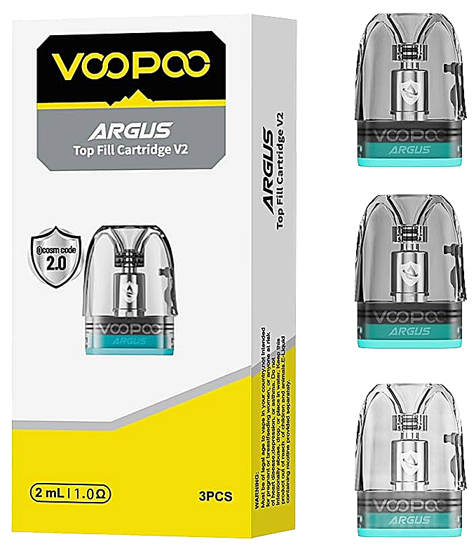 Voopoo Argus Top Fill V2 Cartridge 2ml | 3 Pack | 1.0ohm product image