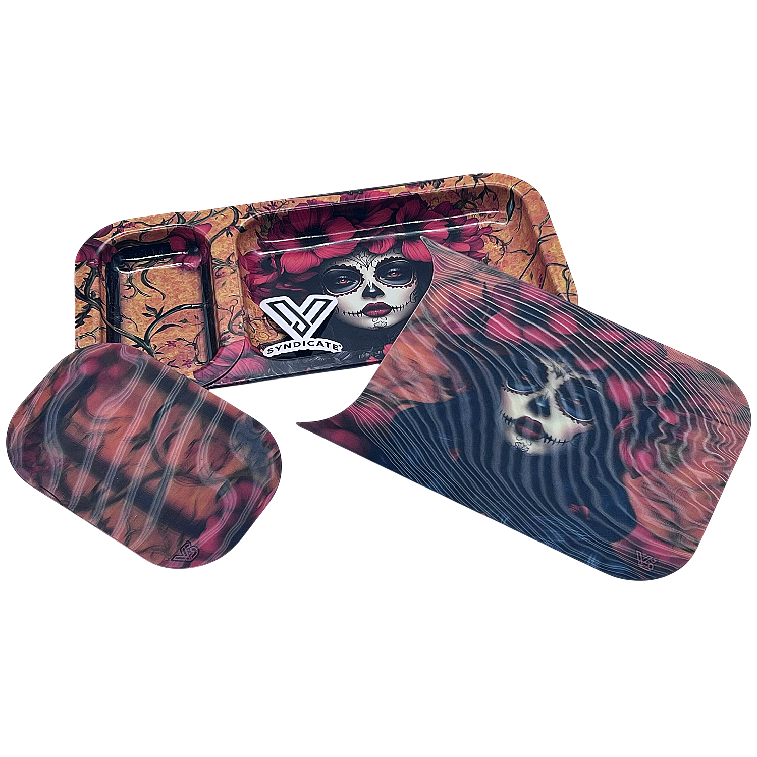 Vsyndicate 3D Holographic DUO Rolling Trays | Assorted Designs - image 2 of 2