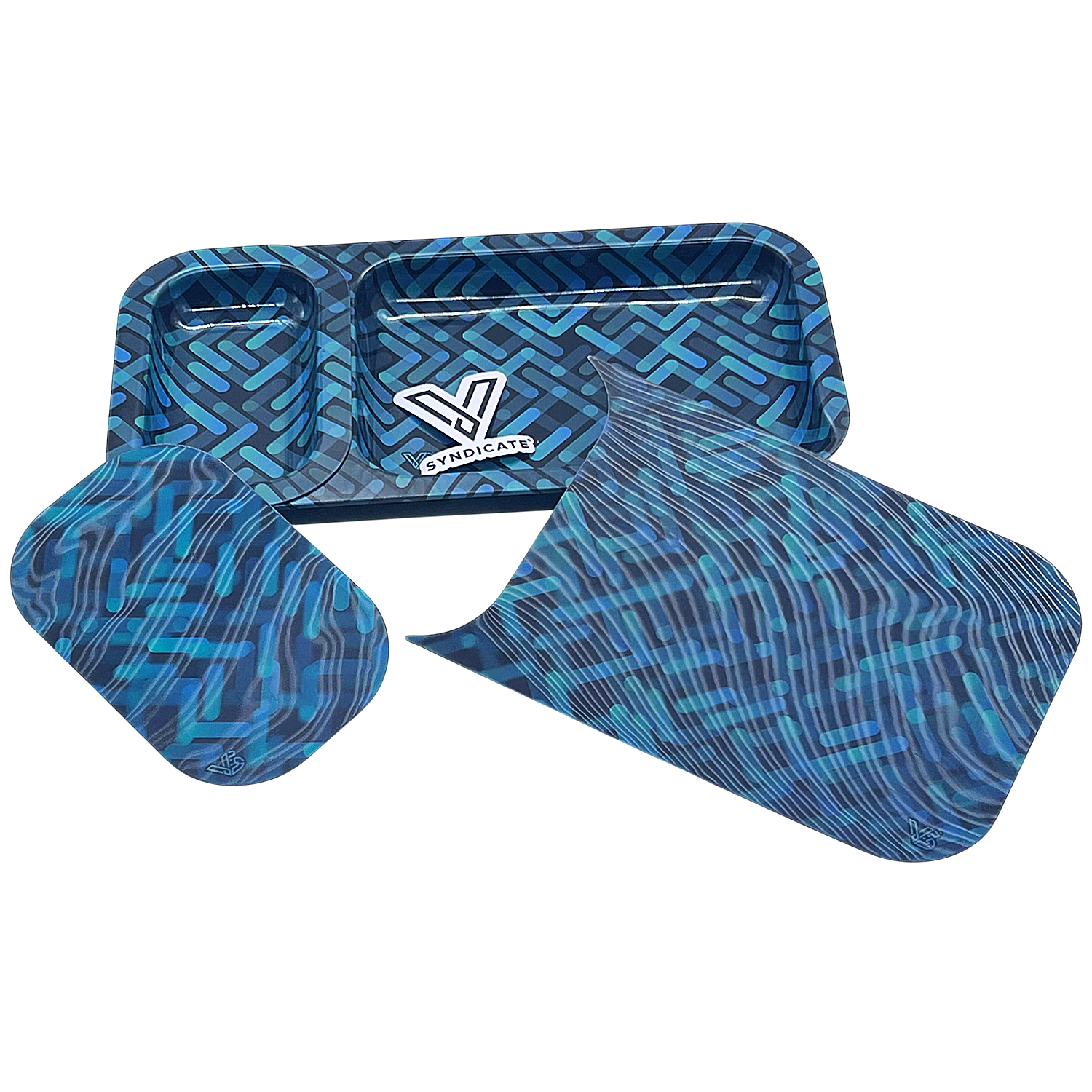 Vsyndicate 3D Holographic DUO Rolling Trays | Assorted Designs - image 1 of 2