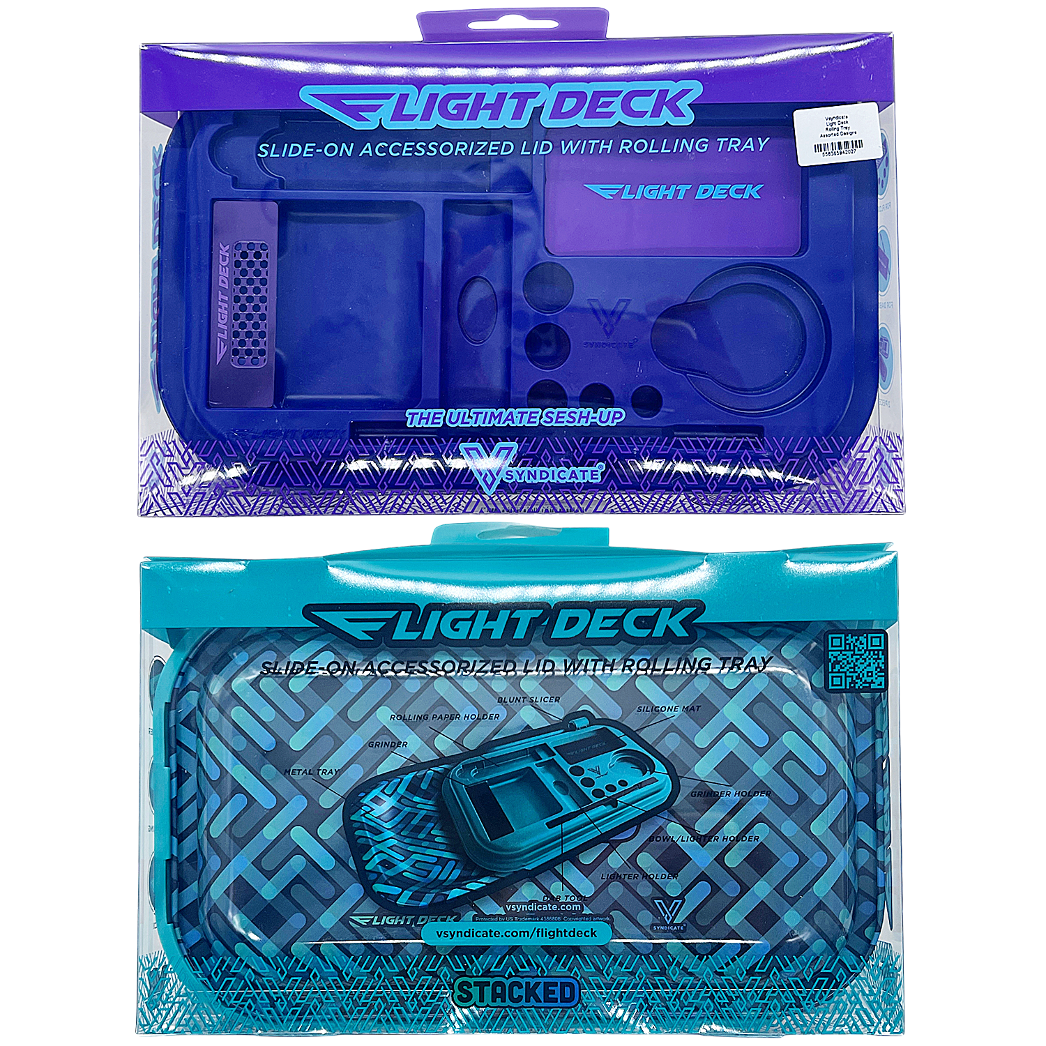 Vsyndicate Light Deck Rolling Tray | Assorted Designs product image