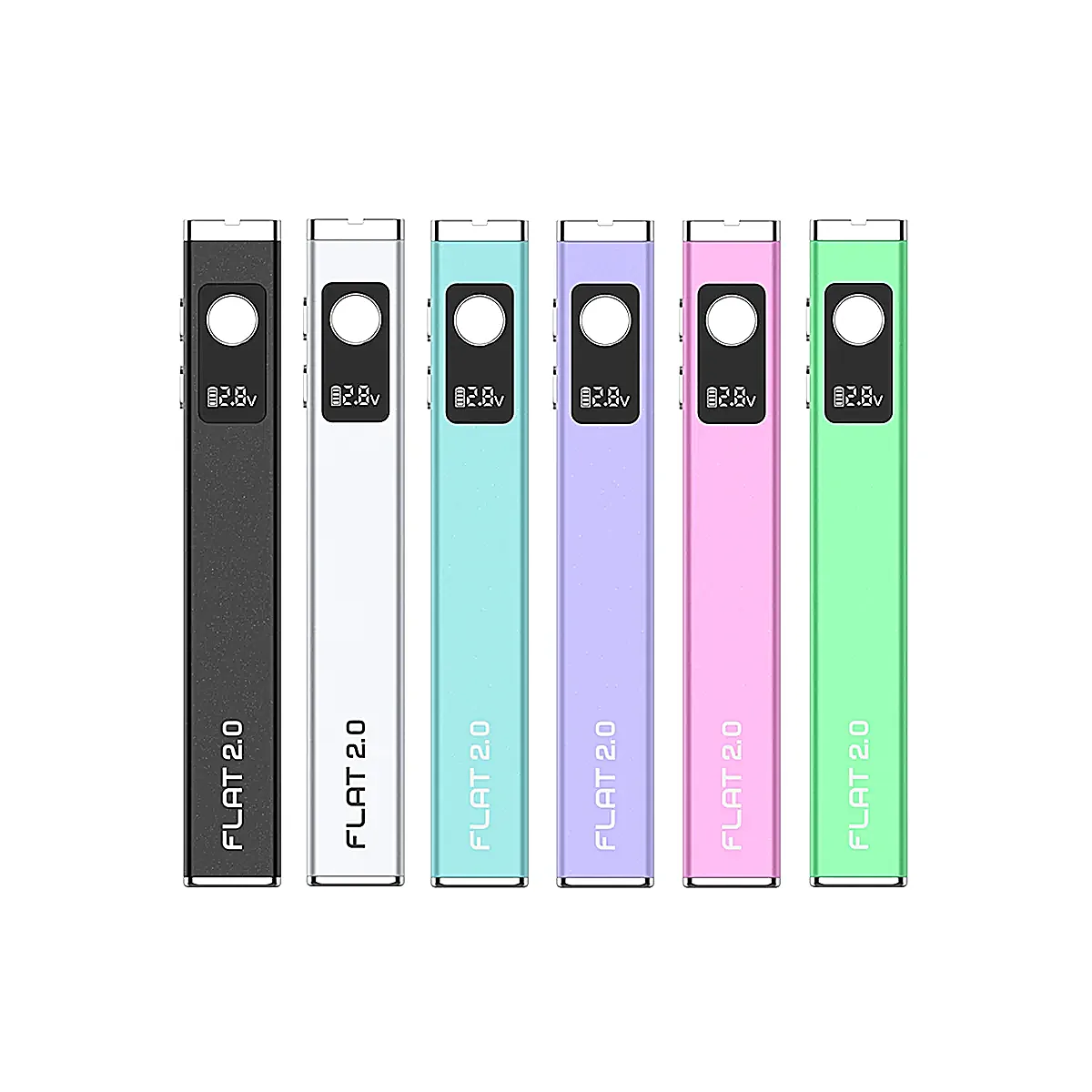 Yocan FLAT 2.0 Stainless Steel 510 Thread Battery | 12 Count Display product image