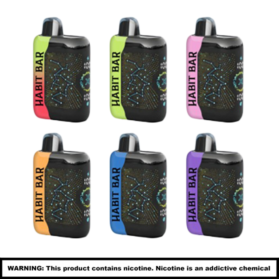 HABIT BAR TURBO X 40K Disposable | 5% Nicotine | 40000 Puffs | 5 Count Display product image