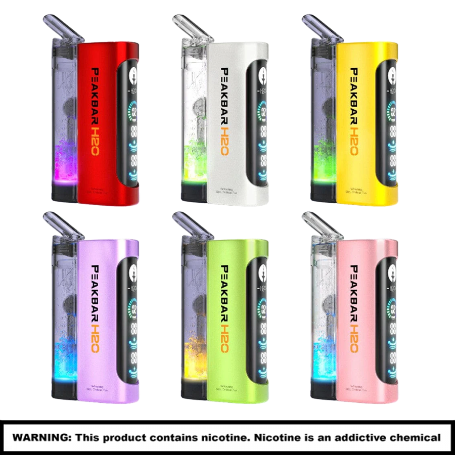 PEAKBAR H2O 40k Disposables | 5% Nicotine | 40000 Puffs | 5 Count Display product image